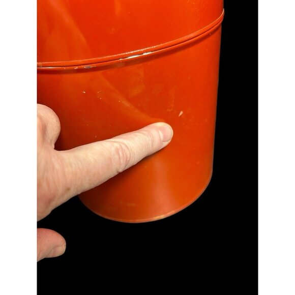 Vintage 70s Style Metal Nesting Canisters Set 4 Mid Century Macy's Cellar - Picture 8 of 15